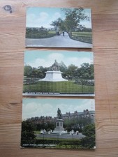 3x Postcard of Govan, Elder Park, Elder Statue, Mrs Elder's Statue (Posted 1911)