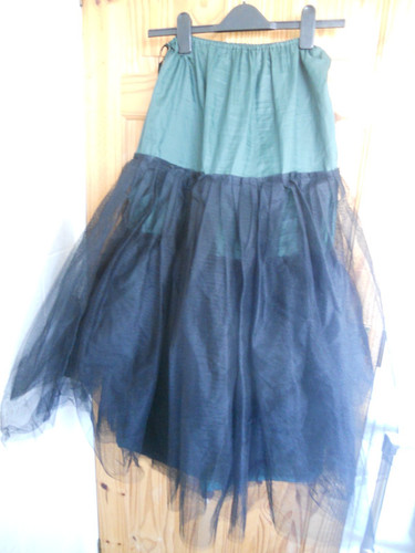 Black and dark green - and,