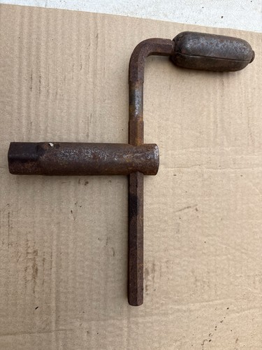 Vintage wheel brace - wheel, jack