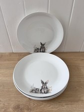 Set Of 4 Porcelain Bunny