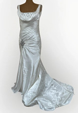 Victoria Jane by Ronald Joyce Embellished Beaded Wedding Dress - Size 18