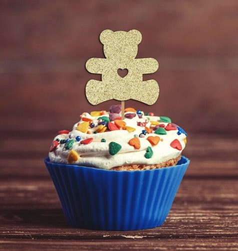 Teddy bear cupcake toppers - teddy,