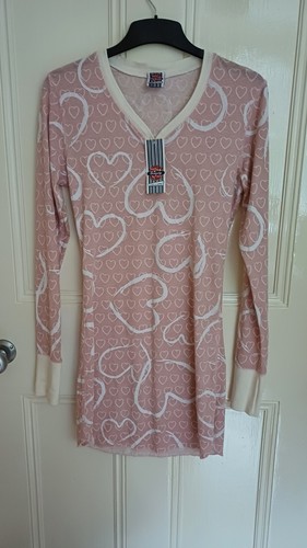 Dusky pink heart print - dusky,