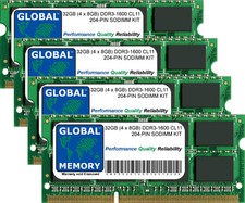 32GB 4x8GB DDR3 1600MHz
