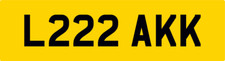 L222 AKK PRIVATE DVLA CAR REG