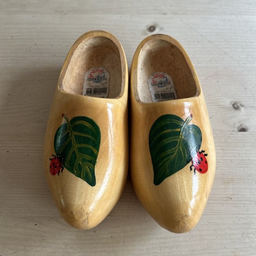Vintage wooden clogs - wooden,