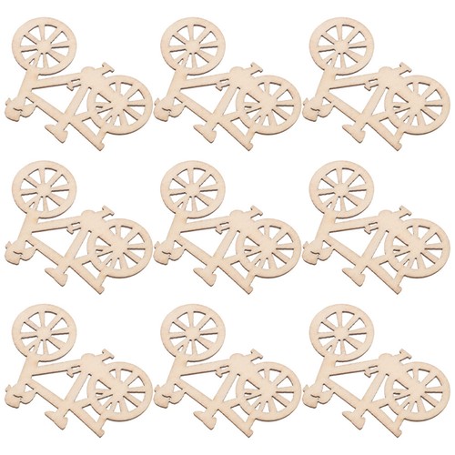 10pcs diy wooden - bike, craft