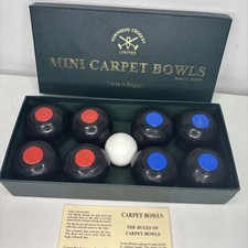  Townsend Croquet mini Carpet Bowls 6 bowls in original box and leaflet VGC +++