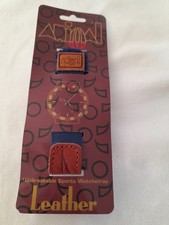 Vintage Animal Watchstrap Dark Leather Blue 1992 New 2 cm wide