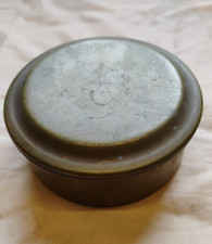 VINTAGE SOLID BRASS TRINKET/STASH BOX