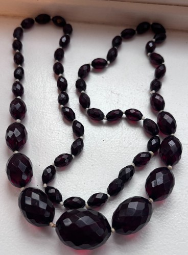 Vintage long faceted - vintage, dark