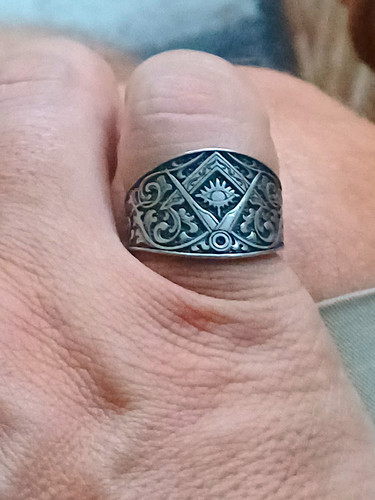Adjustable masonic ring - adjustable,