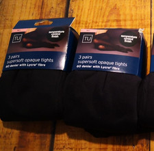 TU BLACK 6 pairs (2 packs)