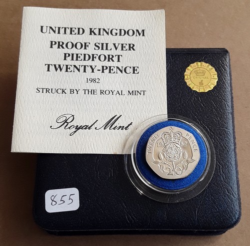 1982 20p silver proof - u.k,
