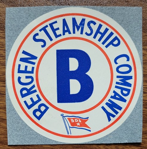 Vintage bergen steamship - bergen,