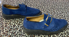 180/15 Ladys Size 39/6 George Cox Pointed Electric Blue Suede Monk Creepers