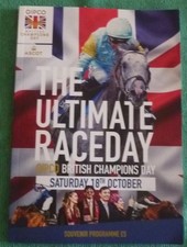 18/10/25. ASCOT ULTIMATE RACEDAY. BRITISH CHAMPIONS DAY.RACE CARD.