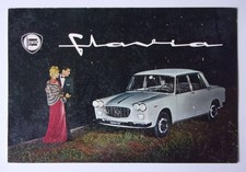 LANCIA FLAVIA SALOON orig 1960 Smaller Format Sales Brochure - English Text