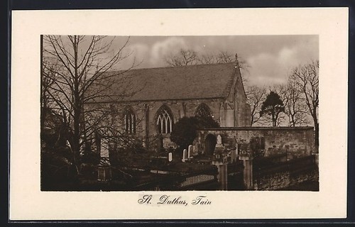 Tain duthus postcard - st., duthus,