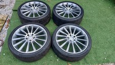 GENUINE MERCEDES TURBINE 19 ALLOY WHEELS W205 C CLASS NO CRACKS OR WELDS CONTIS