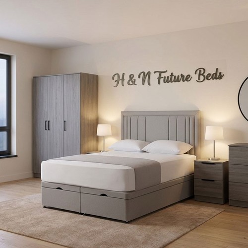 Divan ottoman bed set - bed,