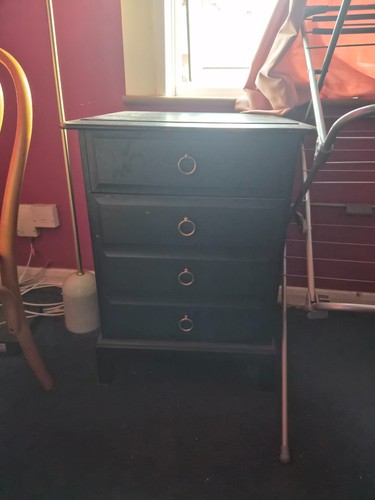 Black chest drawers stag - of,