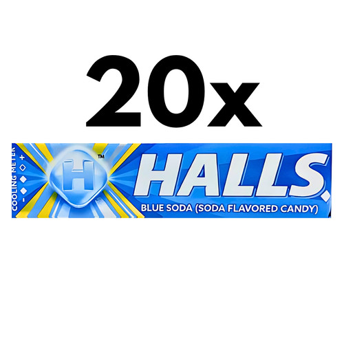 Halls blue soda flavoured - halls,