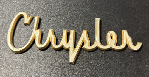 Chrysler script metal car - chrysler,