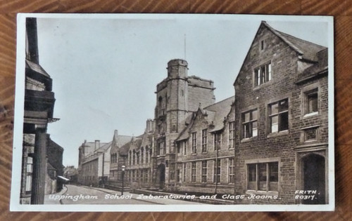 Postcard uppimgham school - uppimgham,