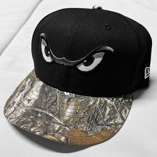 Vintage y2k 00s 90s New Era Mlb Fitted Hat Cap Lake Elsnoire Eye black Camo