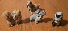 4 Wade Whimsies Walt Disney Mini Lady and Tramp figurine Collectables
