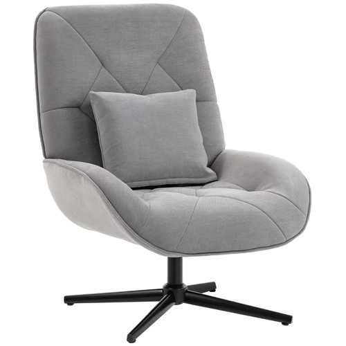 Swivel accent chair - accent, chenille