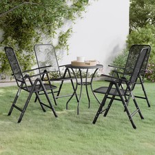 Garden Dining Set Charcoal