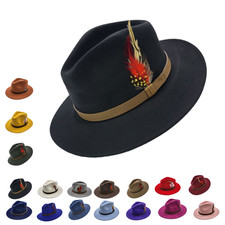 Premium Wool Fedora Hat for