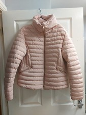 Tokyo Laundry womens Blush Pink Puffa Fitted Coat Size 16 Excellent Condition