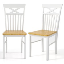 COSTWAY Farmhouse Dining Chair