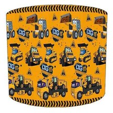 JCB Trucks Wall Murals Lampshades Matches JCB Wall Art & JCB Bedding Sets
