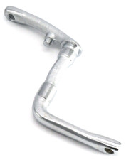 Raleigh Single Piece Crank Silver 100mm x 1/2 Inch RBP256 Silver - H