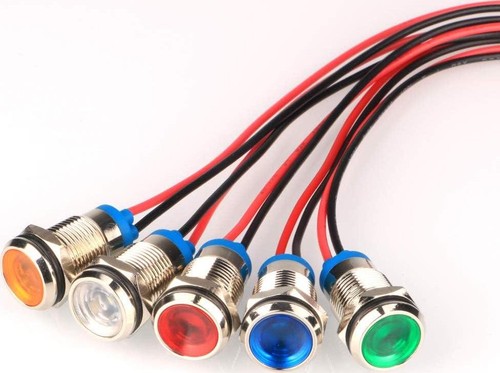 5pcs 10mm 24v - 12-24v, led