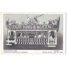 BIRMINGHAM Decorated Tram for Royal Visit 1909, Unused