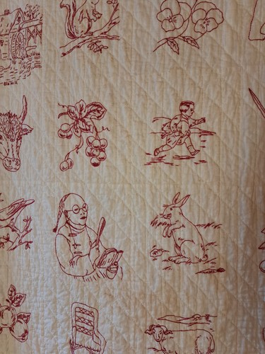 Antique early 1900sredwork - antique,