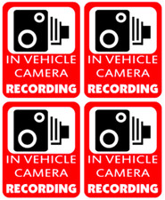 4 x In Vehicle Camera Stickers