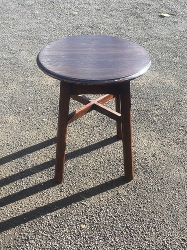 Vintage solid oak - table,