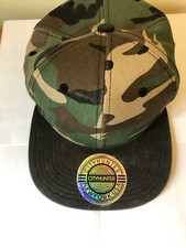 City Hunter Camoflage Base Ball Cap 21 Inches Around Hat Rim 100% Cotton