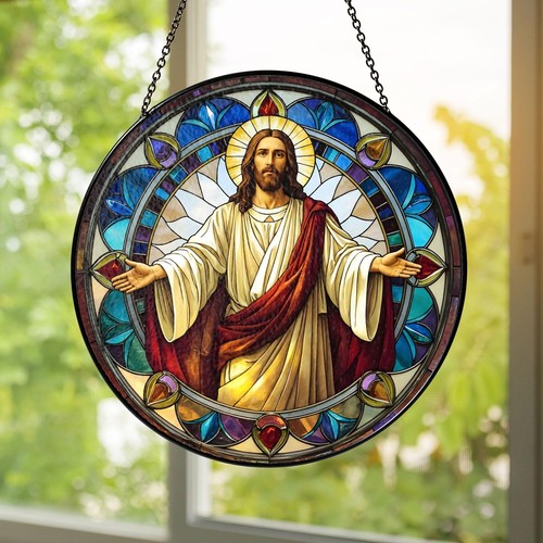 Jesus christ stained - jesus, glass