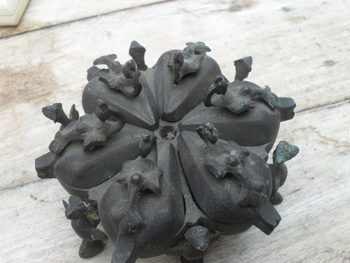 Vintage brass kumkum box - brass,
