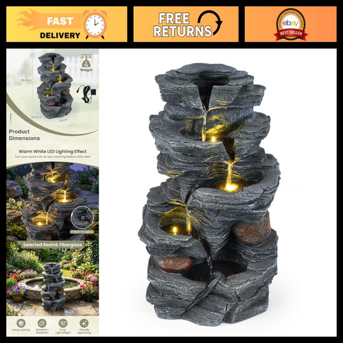 Tier outdoor water fountain - 5-tier,