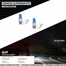 For Vauxhall Vectra C 2002-08 Front Fog Light H3 Xenon Headlight Bulbs Pair Lamp