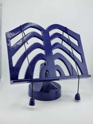 Cast iron book stand - cast, purple