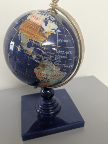 Lapis lazuli globe with - globe,